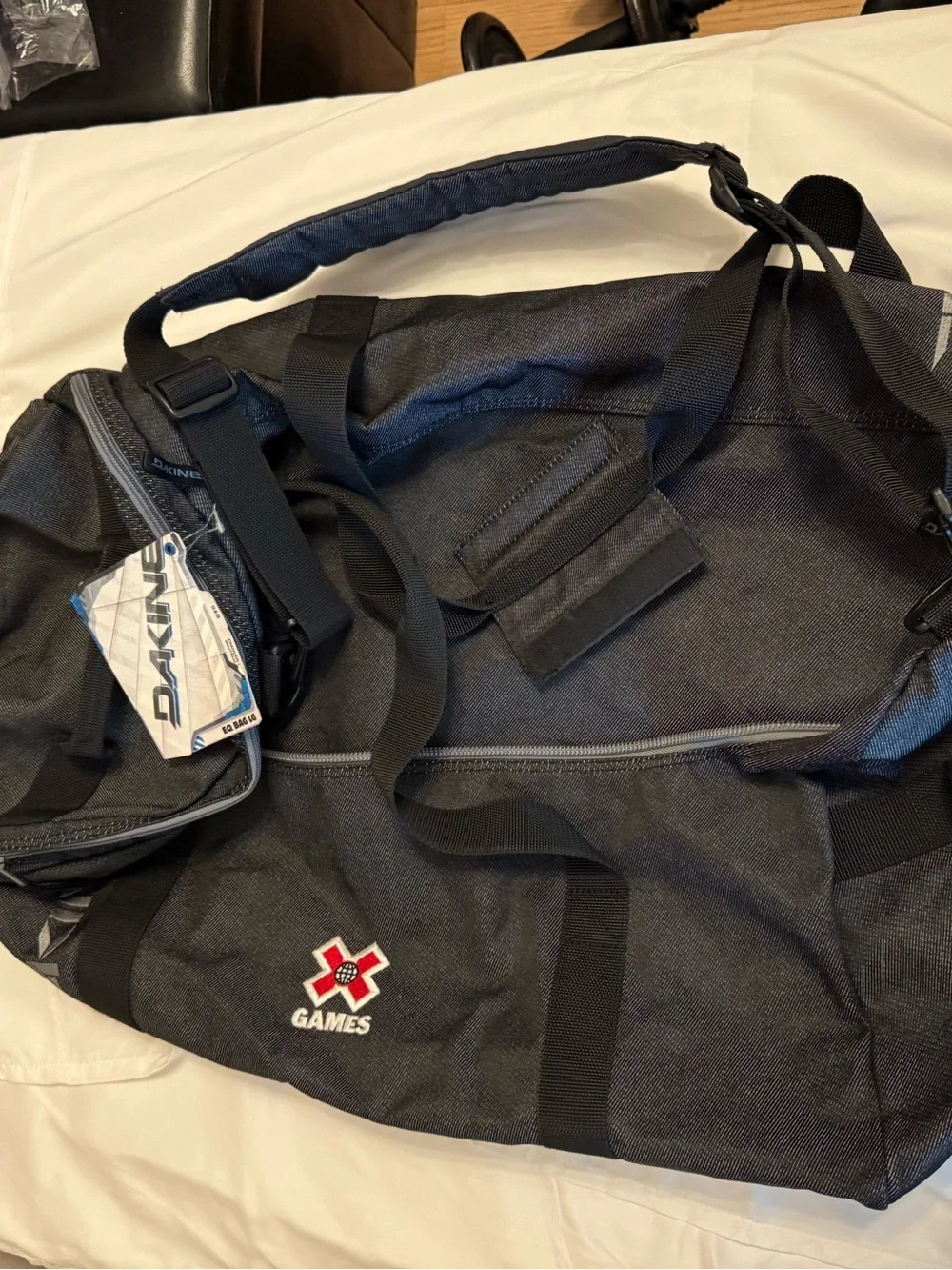 Dakine Black Duffel Bag with X Games Patch